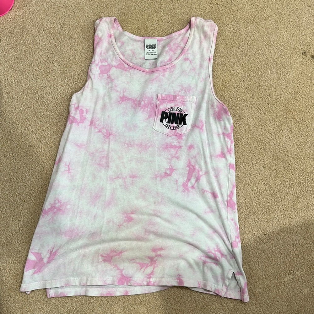 Tie dye PINK tank top